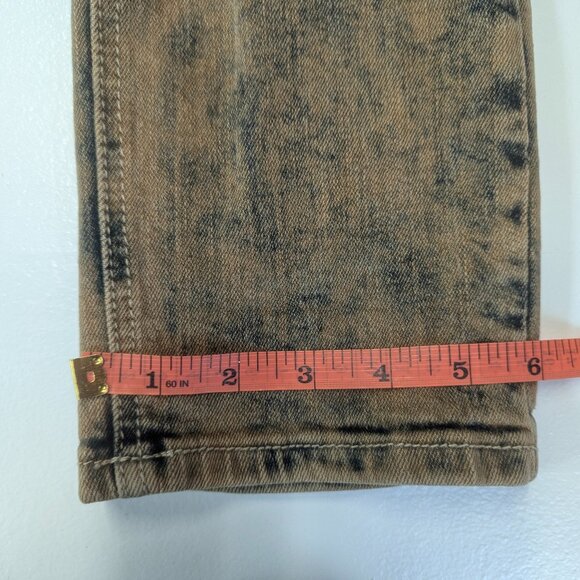 CJ Black Premium Size 34/32 Distressed Brown/Blue Skinny Flex - Picture 2 of 16